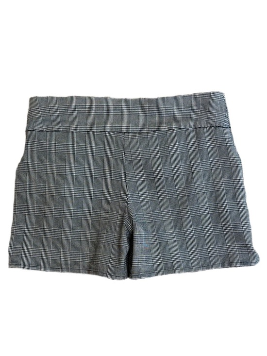 INC Plaid Stretch Women’s Shorts - Black & White - Picture 3 of 9